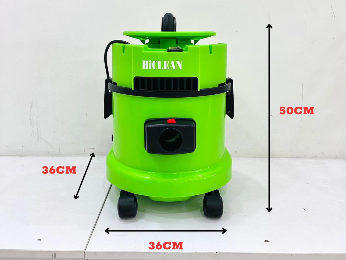 Thùng chứa 15L giúp HiClean SP15 chứa đủ bụi và nước cho nhu cầu vệ sinh hằng ngày.