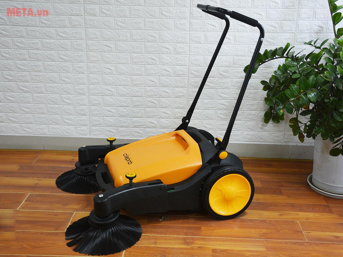 Thùng chứa rác 42 lít giúp giảm số lần dừng đổ rác khi vệ sinh diện tích lớn.