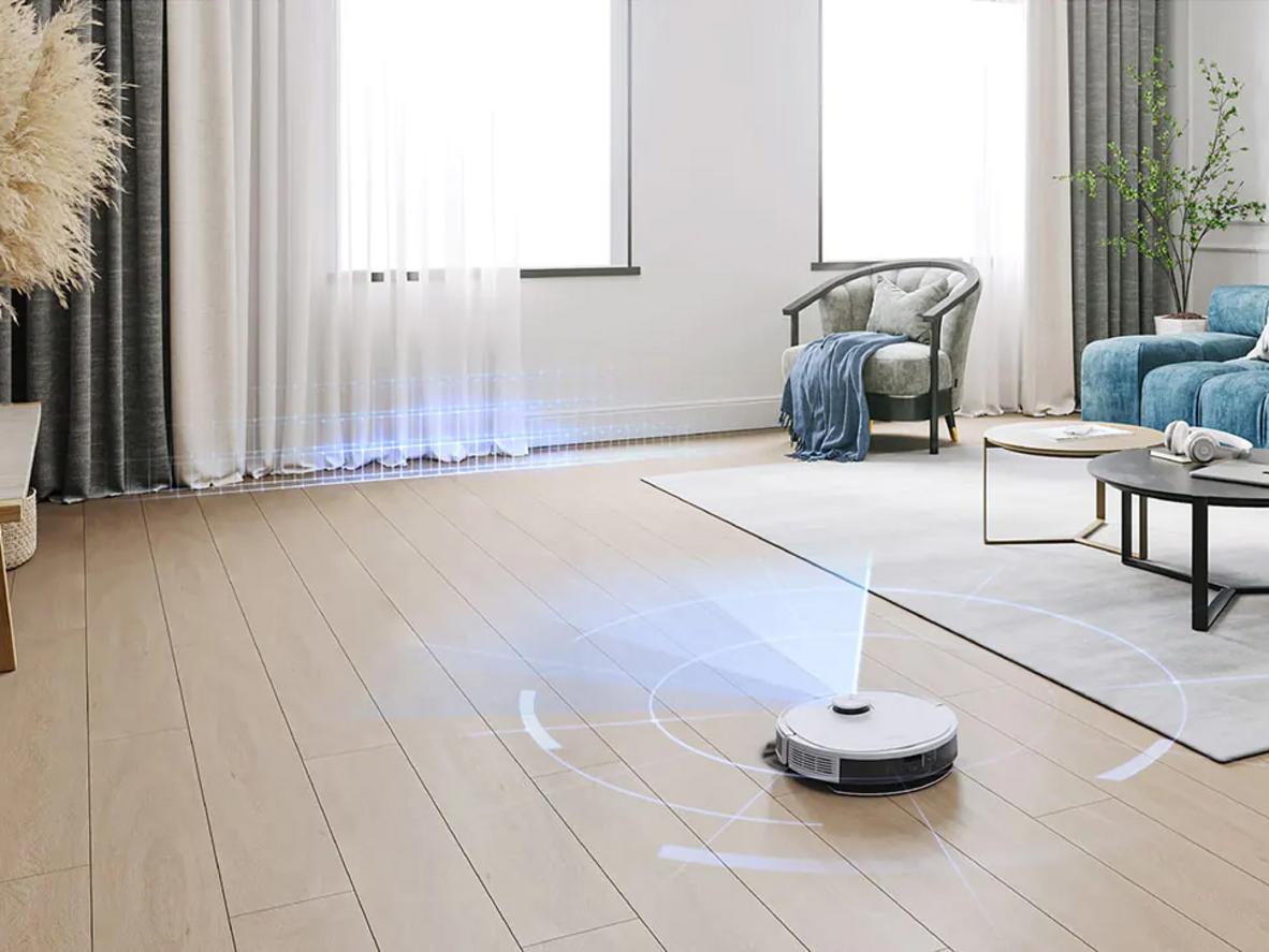 Trạm xả rác 2.5L giúp Ecovacs Deebot N8 Plus giảm thao tác đổ bụi thủ công.