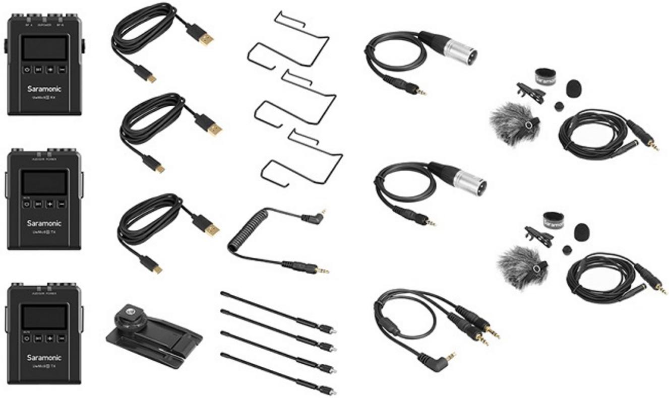 UHF analog 2 kênh giúp thu đồng thời 2 người ổn định hơn khi quay hiện trường