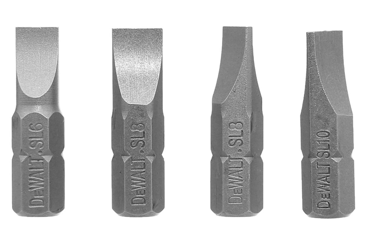 Chuẩn đầu kẹp 1/4 inch giúp DW2163 tương thích với nhiều máy khoan và máy vặn vít.