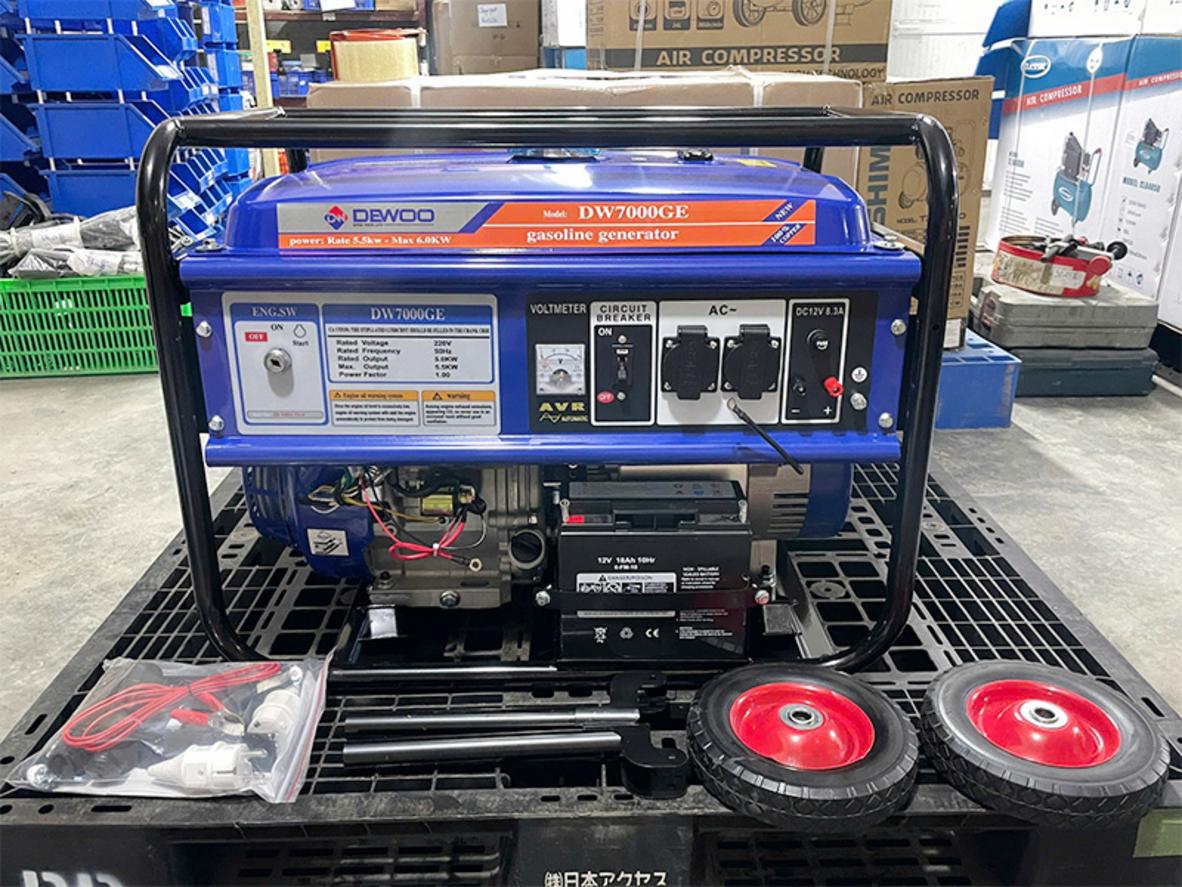 Dewoo DW7000GE 5KW phù hợp nhu cầu điện dự phòng cho gia đình và kinh doanh nhỏ.