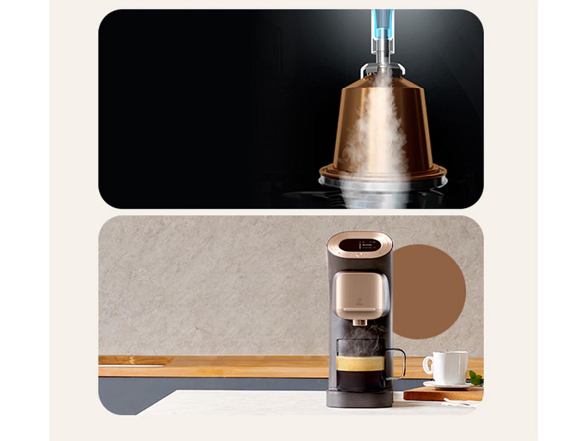Áp suất 19 bar và công suất 1.450W giúp espresso đậm vị, làm nóng nhanh.