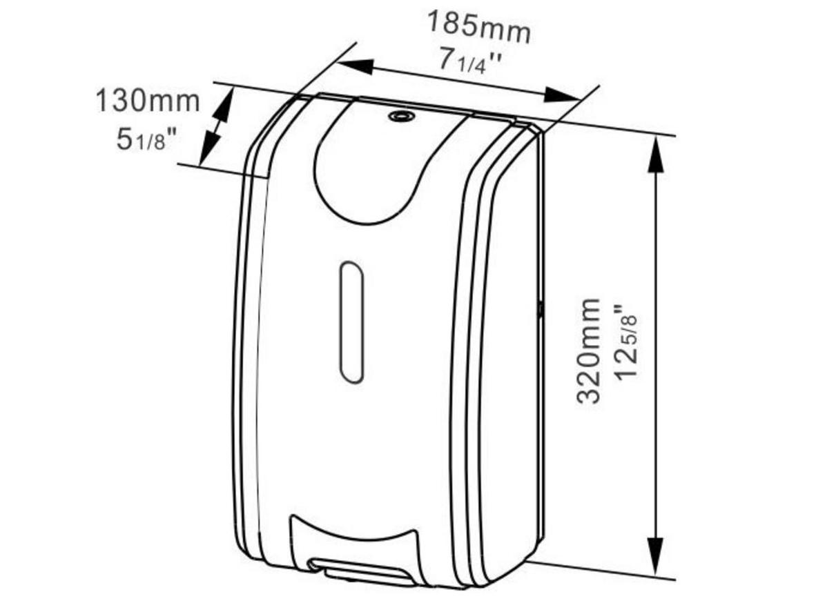Cảm biến hồng ngoại giúp Xinda XDQ-210 phun sương tự động, hạn chế chạm tay khi sát khuẩn.