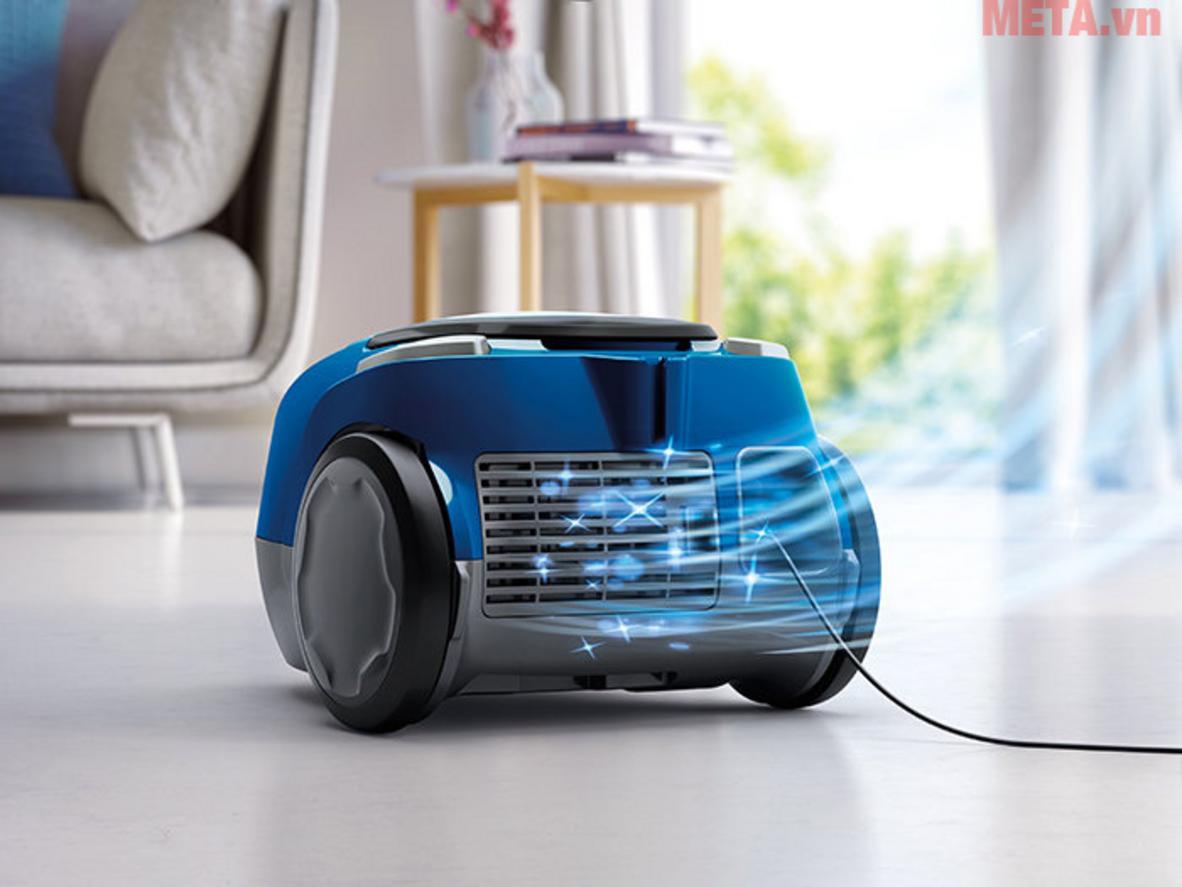 Bộ lọc HEPA hỗ trợ giữ bụi mịn, phù hợp nhu cầu gia đình.