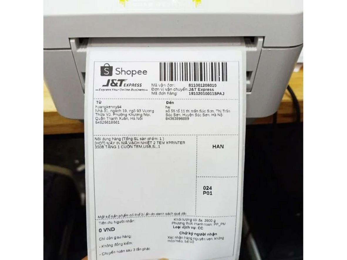 Tốc độ 152mm/giây giúp shop xử lý đơn nhanh trong giờ cao điểm.