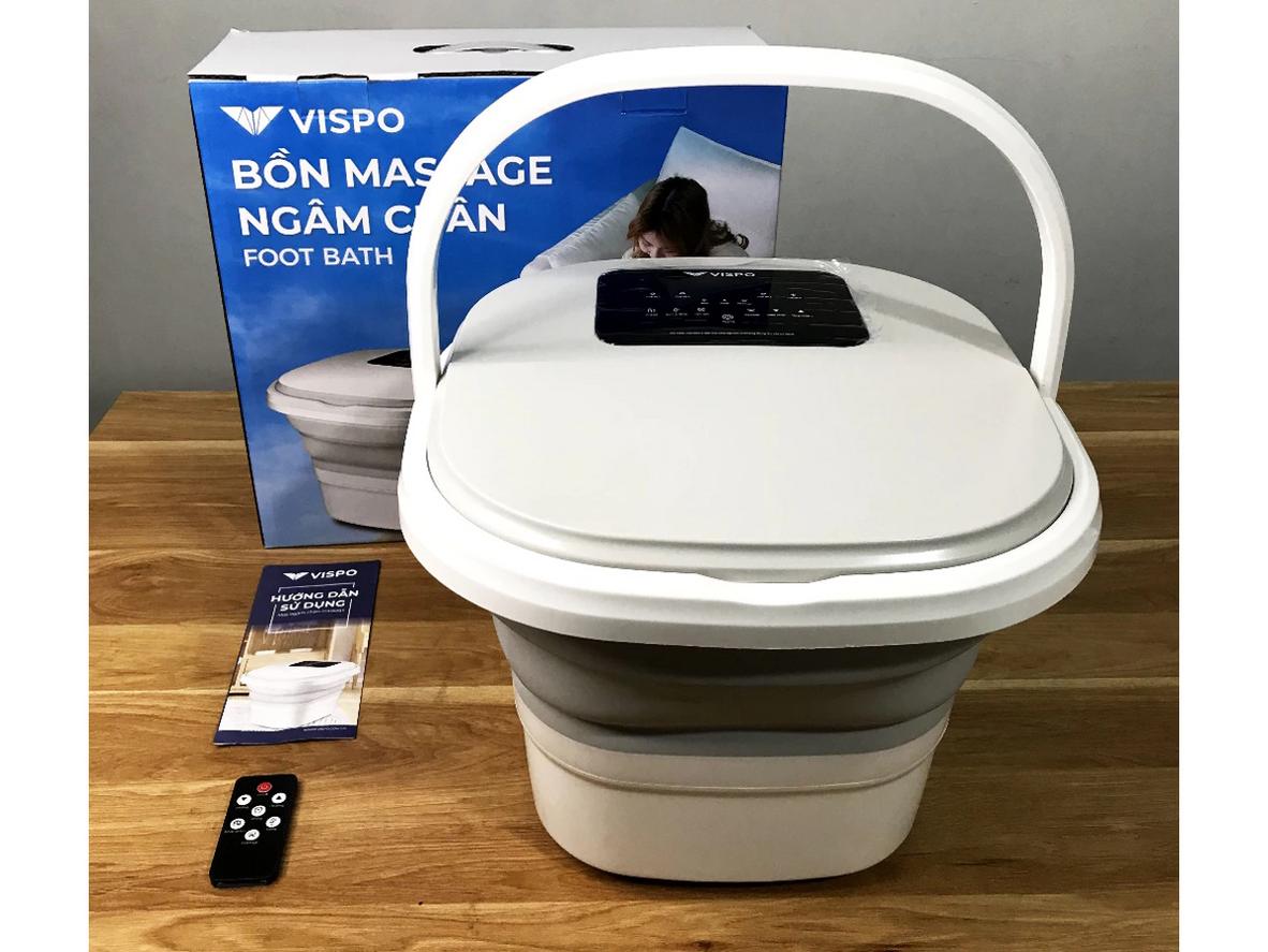 Đánh giá chi tiết các tính năng công nghệ và lợi ích sức khỏe của bồn ngâm chân Vispo VP-NC21