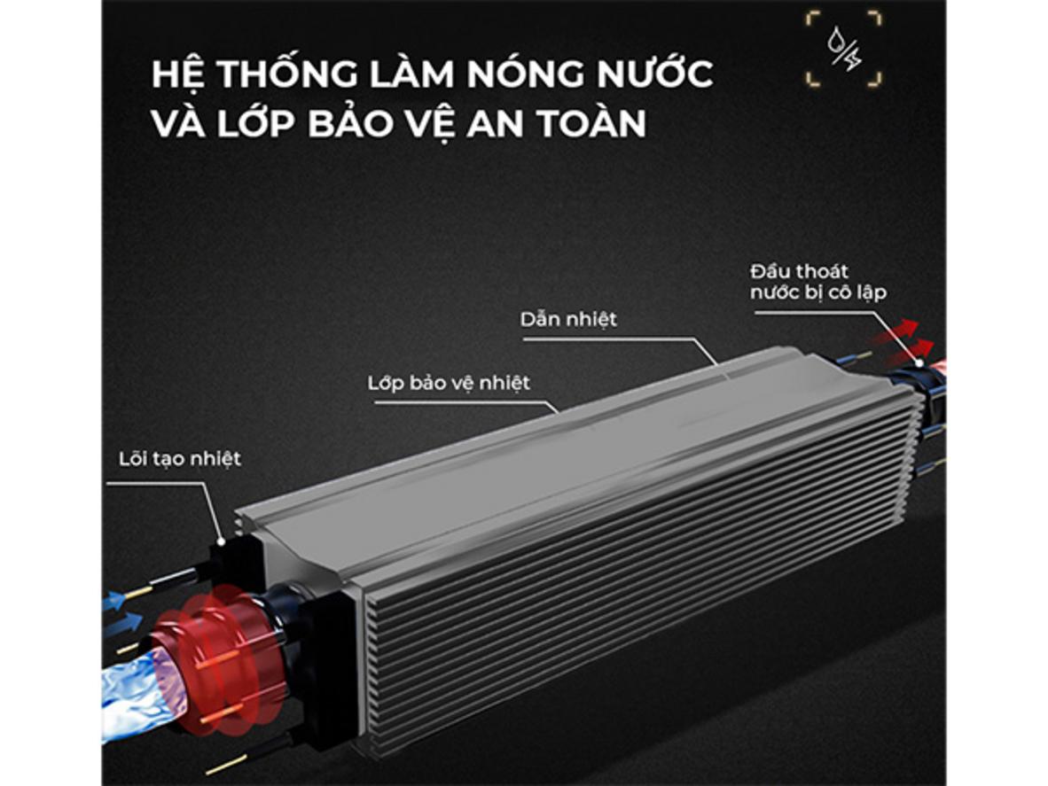Hệ thống 24 bi massage tự động trên bồn ngâm chân Vispo VP-BN23