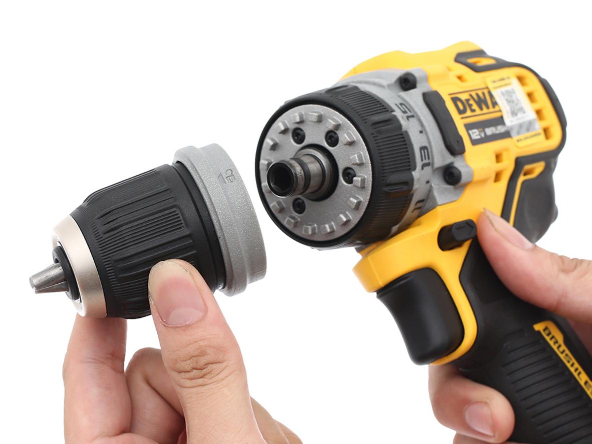 57.5Nm và 2 cấp tốc độ giúp thao tác chính xác hơn trên nhiều vật liệu.
