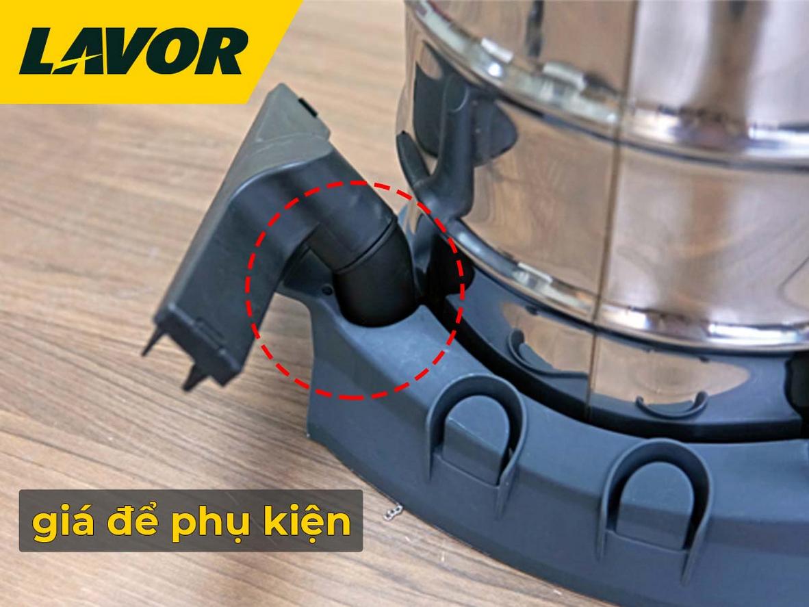 Lực hút 18.000 Pa hỗ trợ dọn sạch bụi khô và nước bẩn nhanh hơn.
