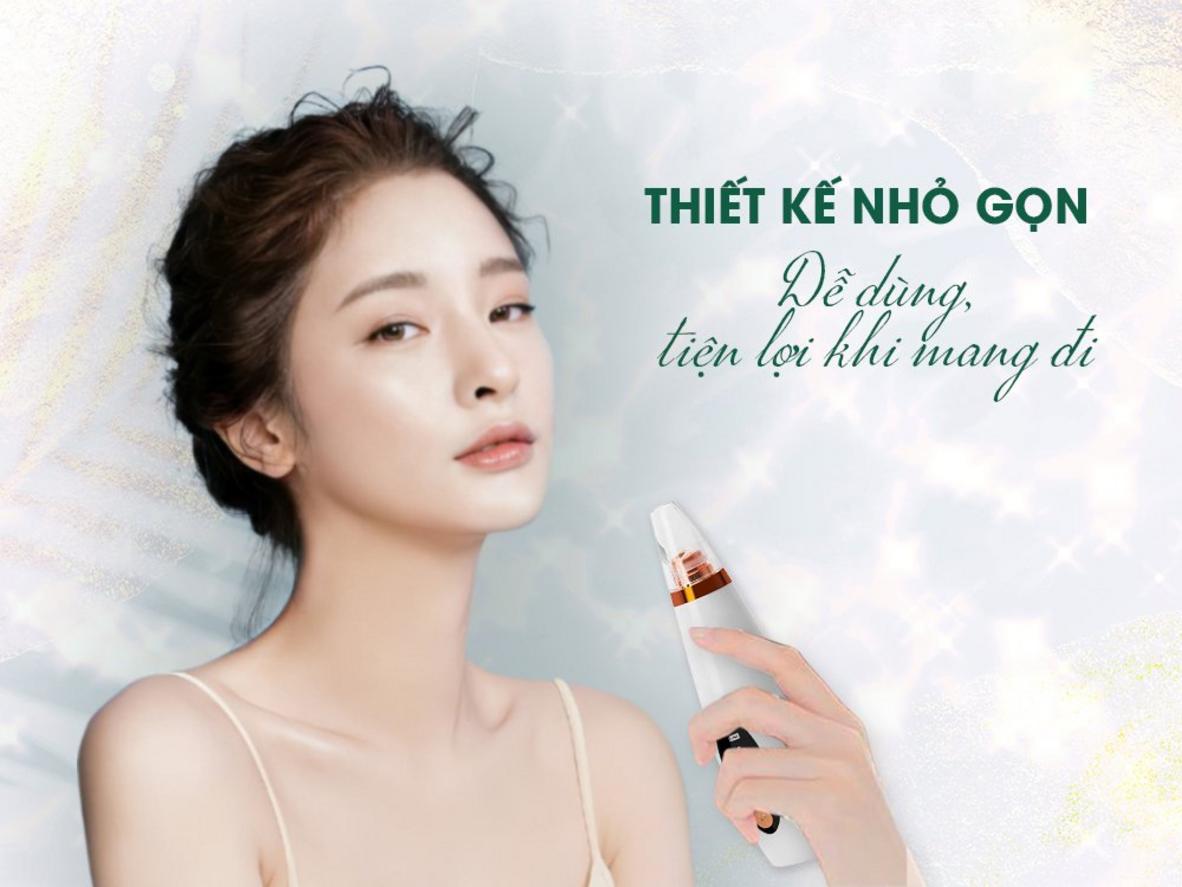 Lực hút 65.000Pa và 3 tốc độ giúp kiểm soát tốt hơn khi hút mụn.