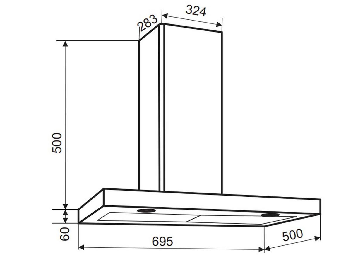 Thiết kế áp tường hiện đại, tối ưu cho bếp 70cm và nhu cầu nấu ăn thường xuyên.