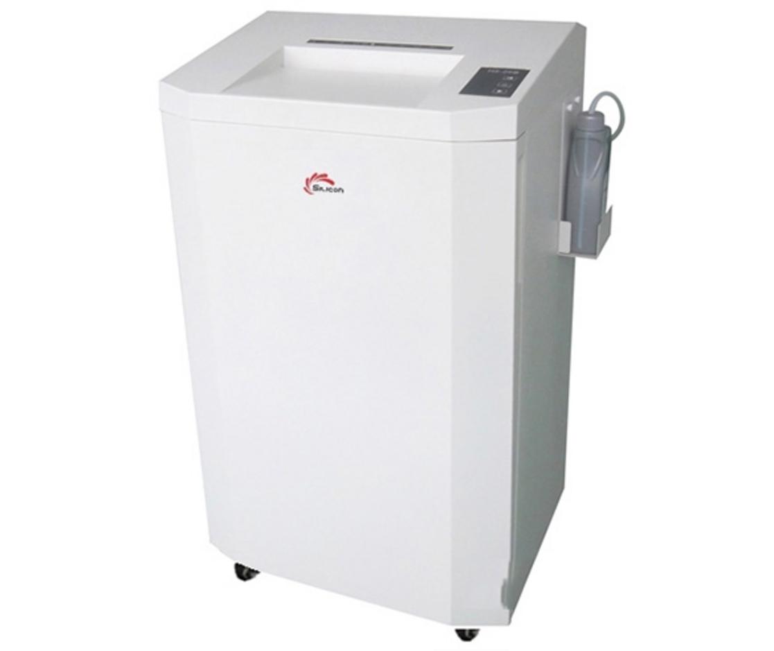 Silicon PS-3500C là máy hủy công nghiệp hoạt động liên tục với thùng 120 lít, phù hợp văn phòng và doanh nghiệp lớn.