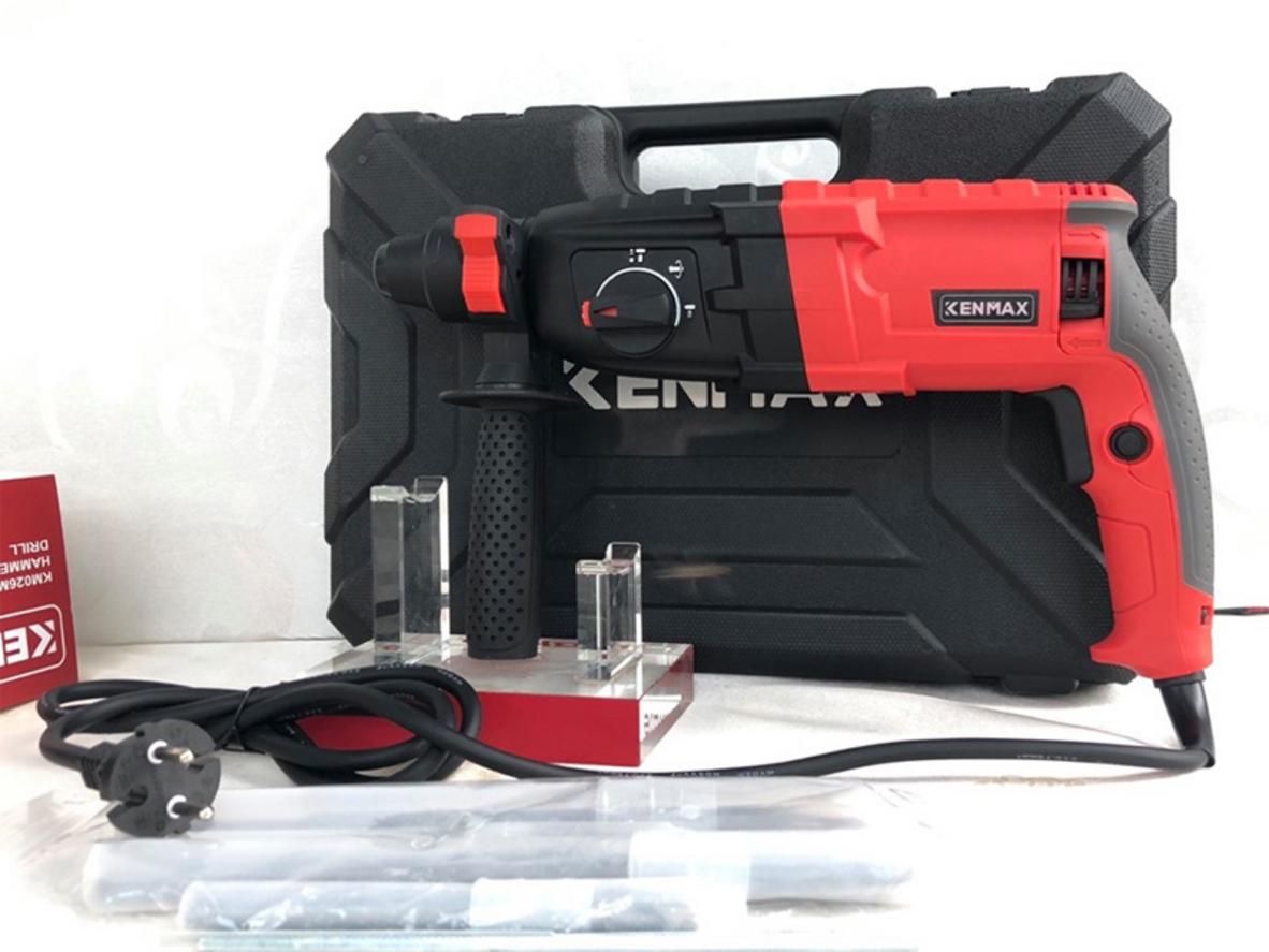 Máy khoan bê tông Kenmax KM26M 3 chức năng, phù hợp thợ chuyên nghiệp và hộ gia đình.