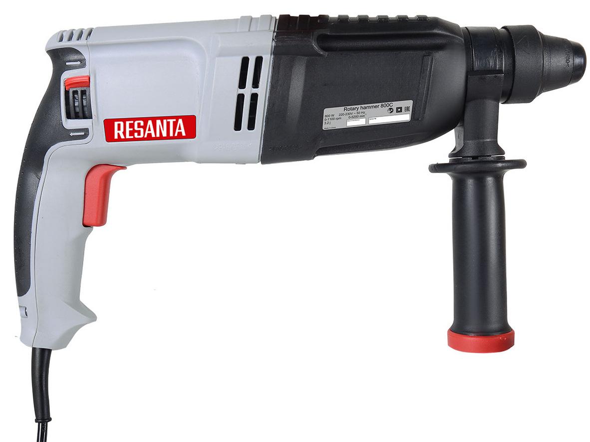 3 chế độ khoan - búa - đục giúp Resanta 800W xử lý nhiều công việc chỉ với một máy.