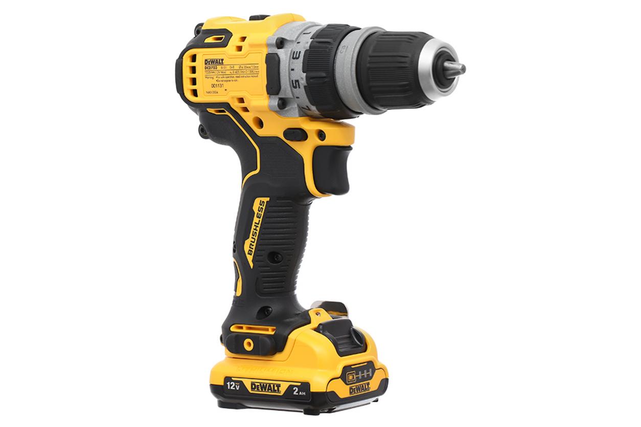 Máy khoan đa năng pin Dewalt DCD703D2-B1 12V (2 pin, 1 sạc)