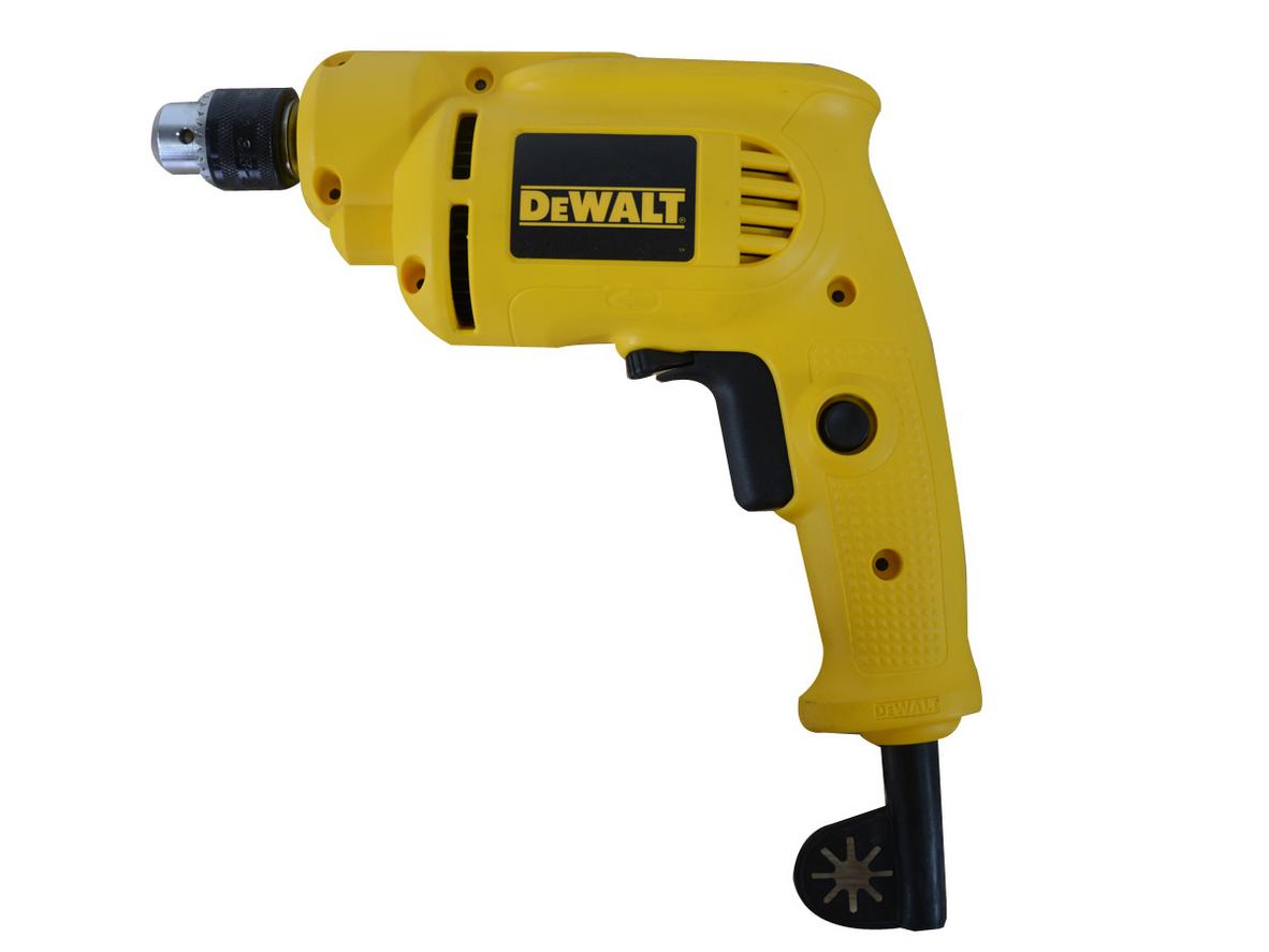 Máy khoan DeWalt DWD010 nhỏ gọn, phù hợp khoan lỗ chính xác trong không gian hẹp.