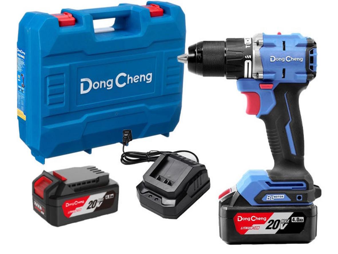 Máy khoan động lực 20V Dongcheng DCJZ2060i (2 pin 4.0Ah, 1 sạc) cho nhu cầu khoan-vặn vít đa năng.