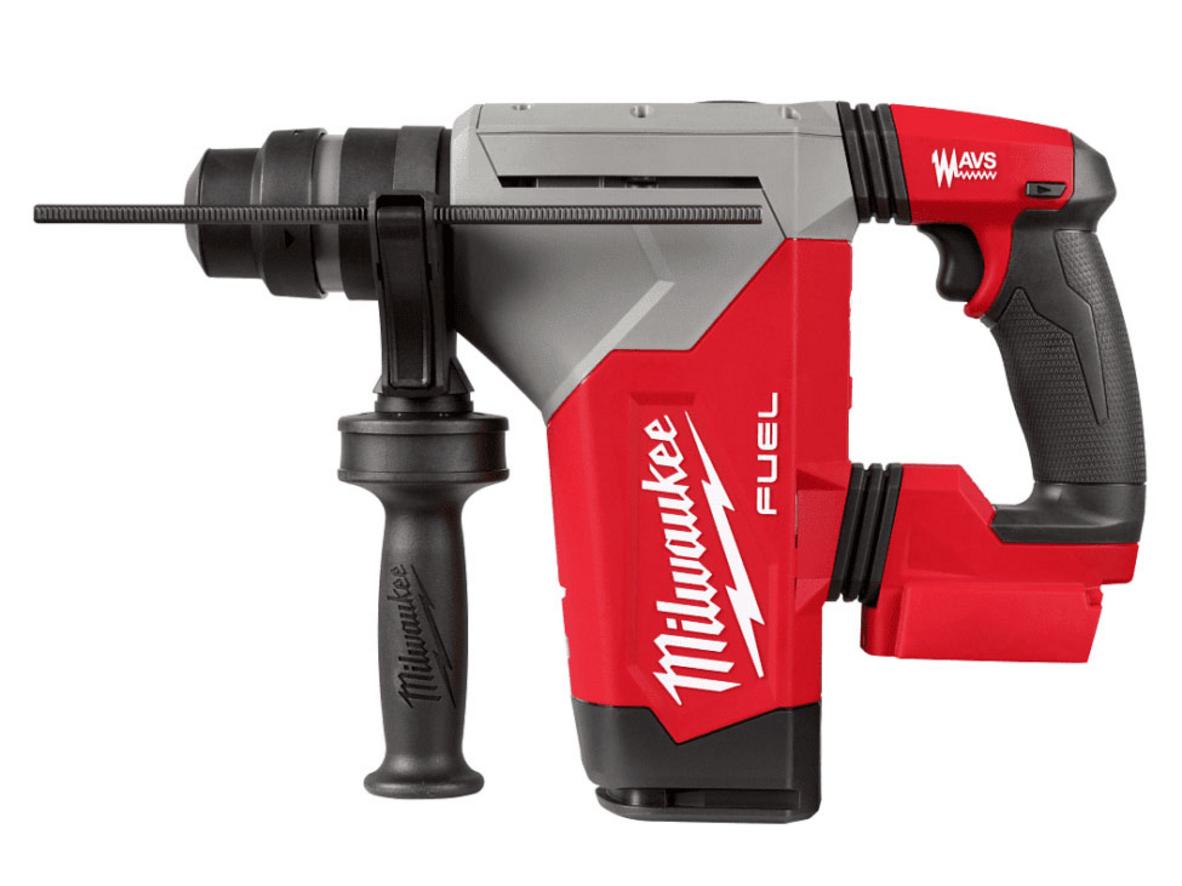 Máy khoan bê tông dùng pin Milwaukee M18 FHPX-0X0 nổi bật với lực đập 5J và đầu cặp SDS-Plus.
