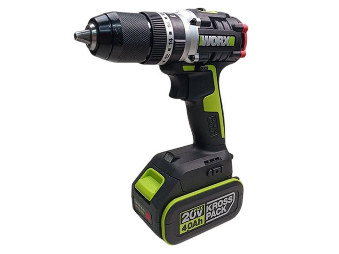 Pin 20V 4Ah giúp máy khoan Worx làm việc bền bỉ trong cả ngày
