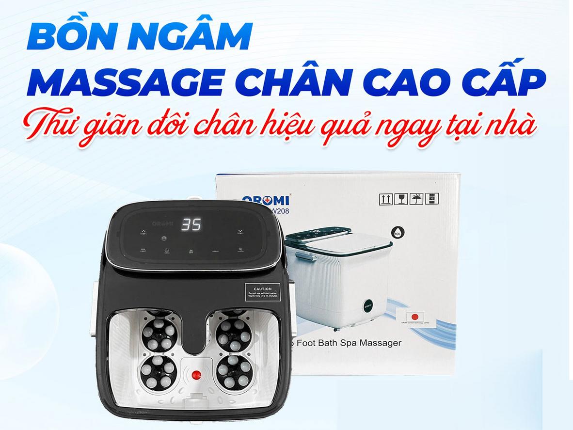 Hướng dẫn vệ sinh và bảo dưỡng bồn ngâm chân Oromi ORM-KW208